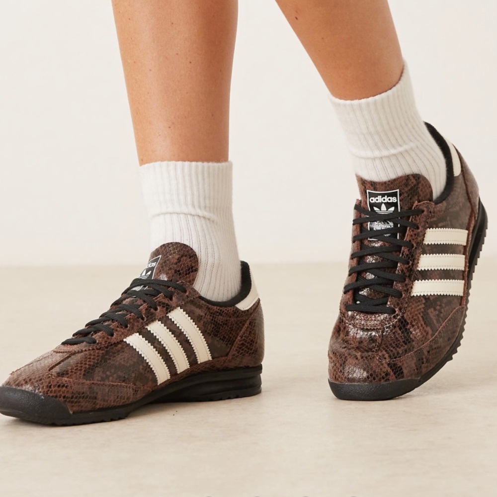 adidas Originals SL 72 OG sneakers in brown snake print